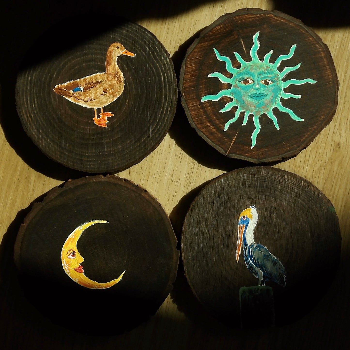 Wood Coaster Set