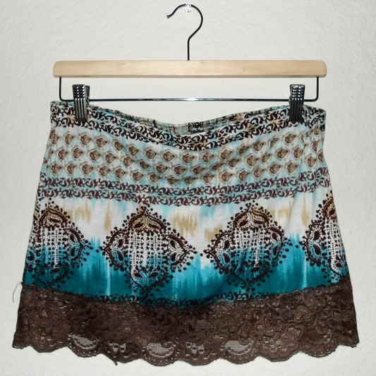 Boho Mini Skirt // Thrift Flip