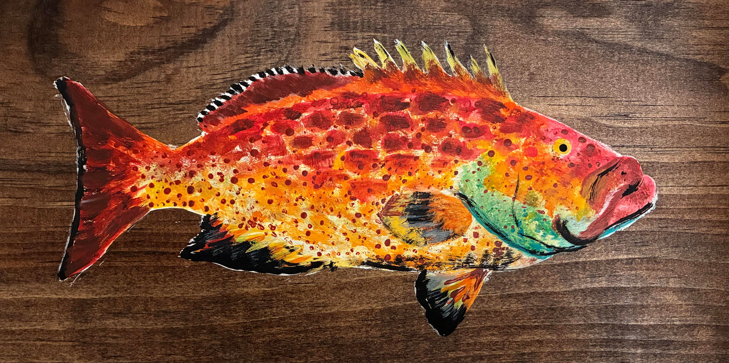 Yellowfin Grouper Painting