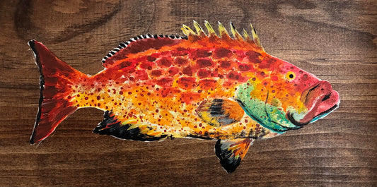 Yellowfin Grouper Painting